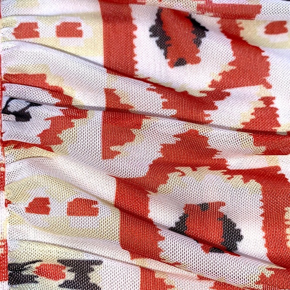 Free People Romi Ruched Mesh Skirt Size Large - Picture 7 of 13